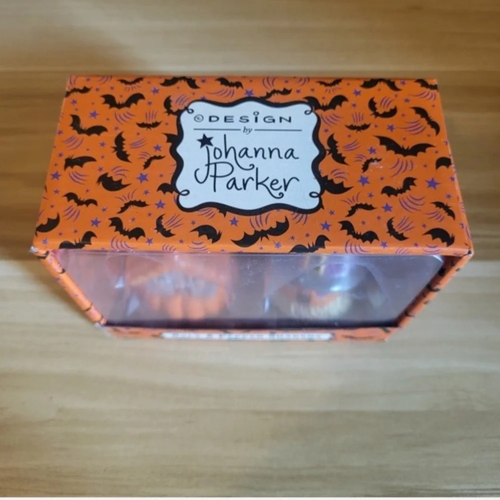 Johanna Parker Transpac Halloween Haunted House Salt Pepper Shakers Pumpkin New